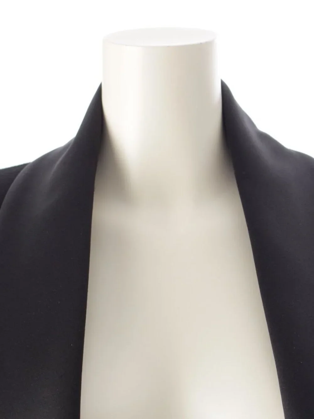 Chanel Cashmere Wool Lion Button Poncho Cape Long Coat Black 36 - Picture 5 of 10